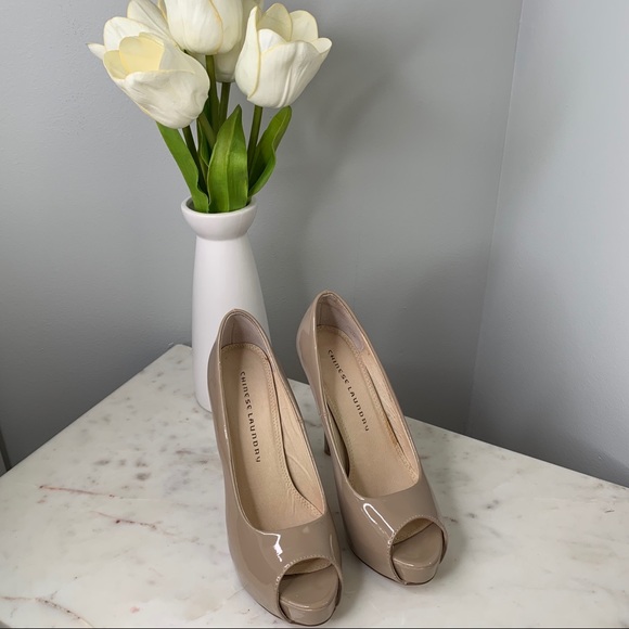 Chinese Laundry Nude Open Toe Pumps - Picture 2 of 6